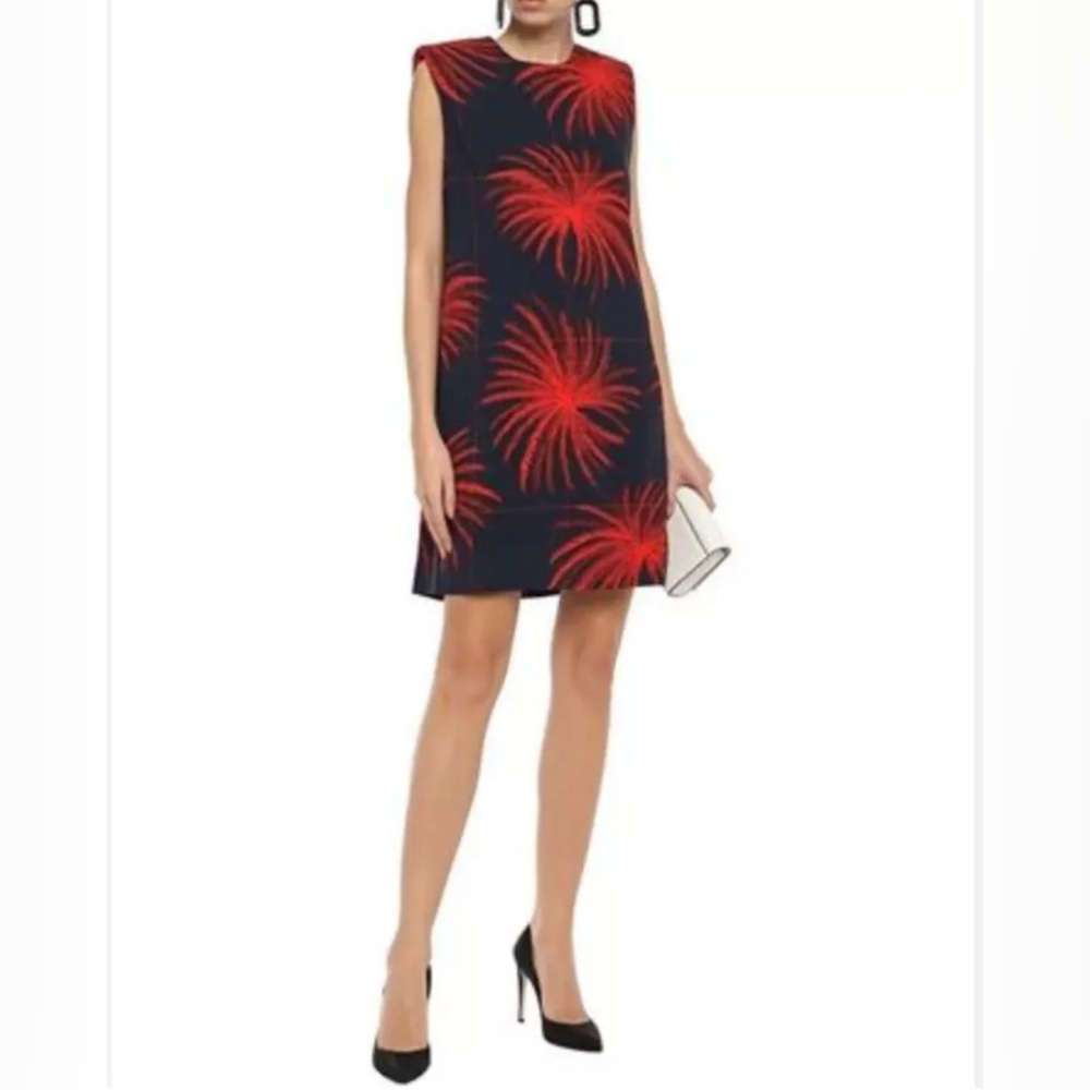 Victoria Victoria Beckham Shift Dress Anemone Print Size US 4
